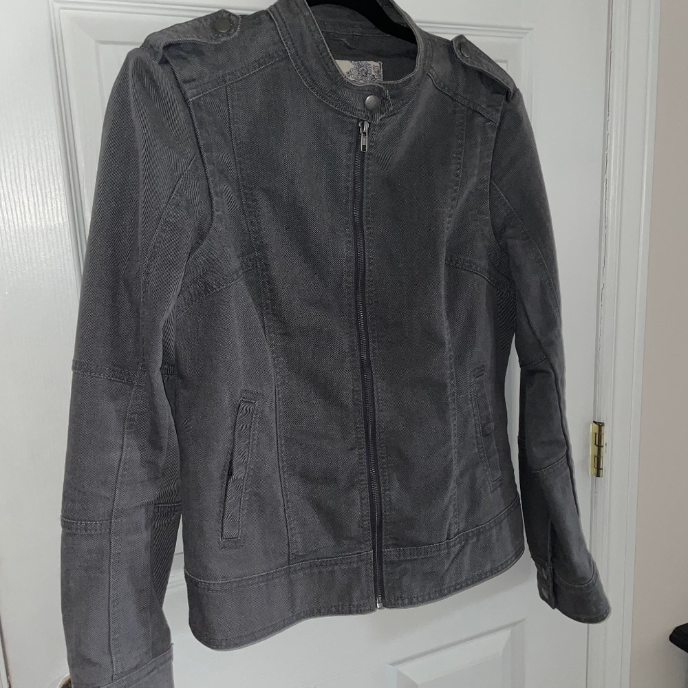 Vintage Le Chateau Grey Denim Jacket
